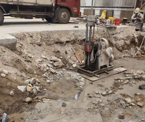 招远公路下沉压浆
